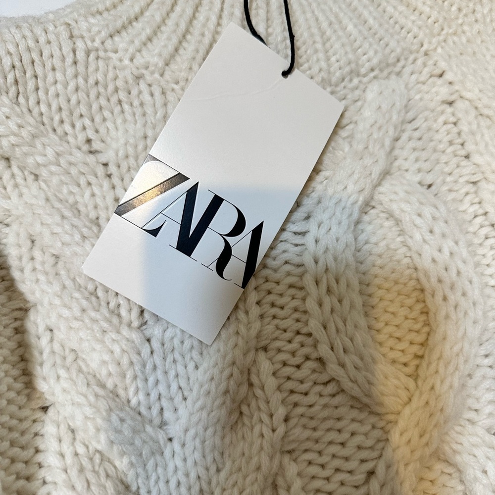 Zara *NWT* Cable Knit Sweater - Picture 6 of 10
